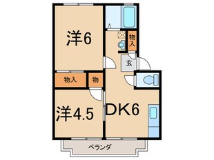 ウインディアＦの物件間取画像